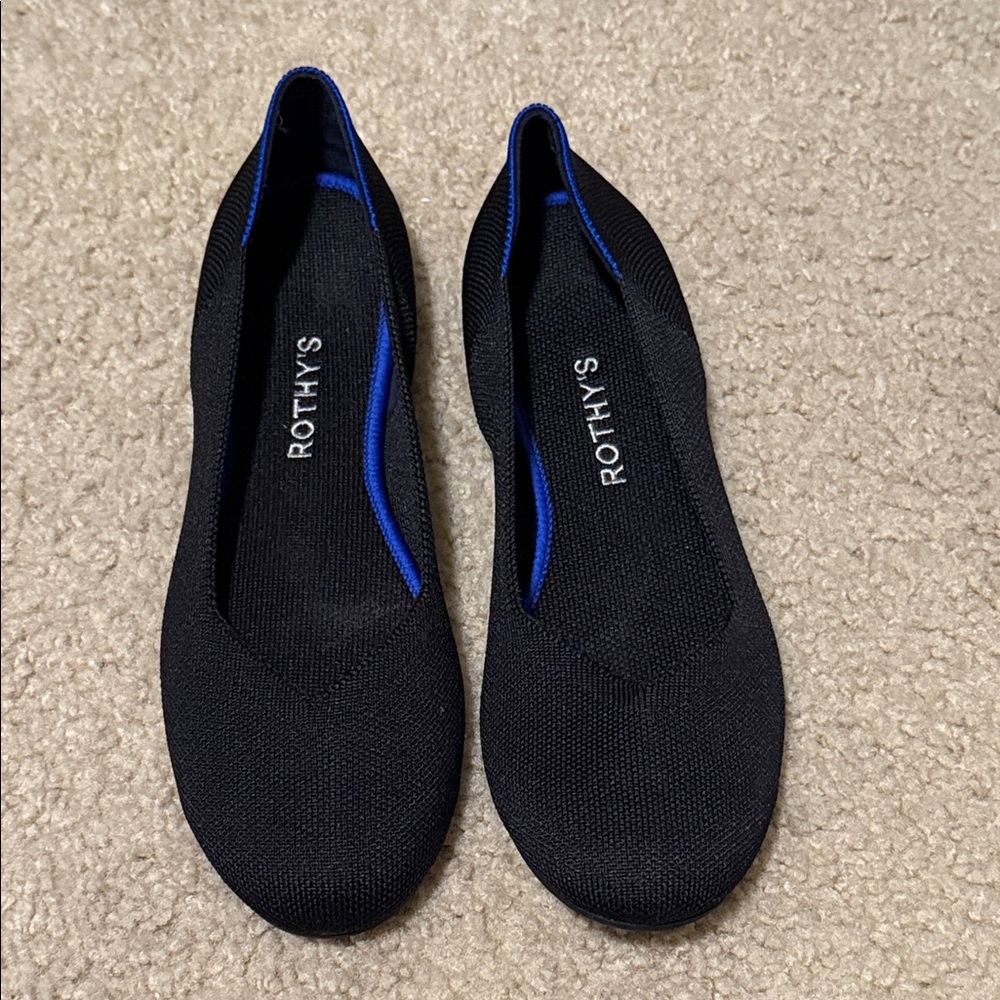 Rothy's Black Round Toe Flats - image 1